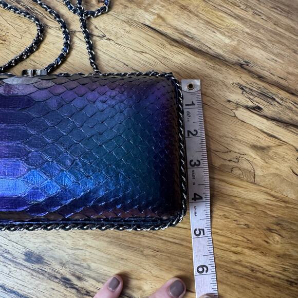 Chanel Metallic Mermaid Python Chain Around Crossbody Clutch Bag Authentic CoA - Picture 7 of 11